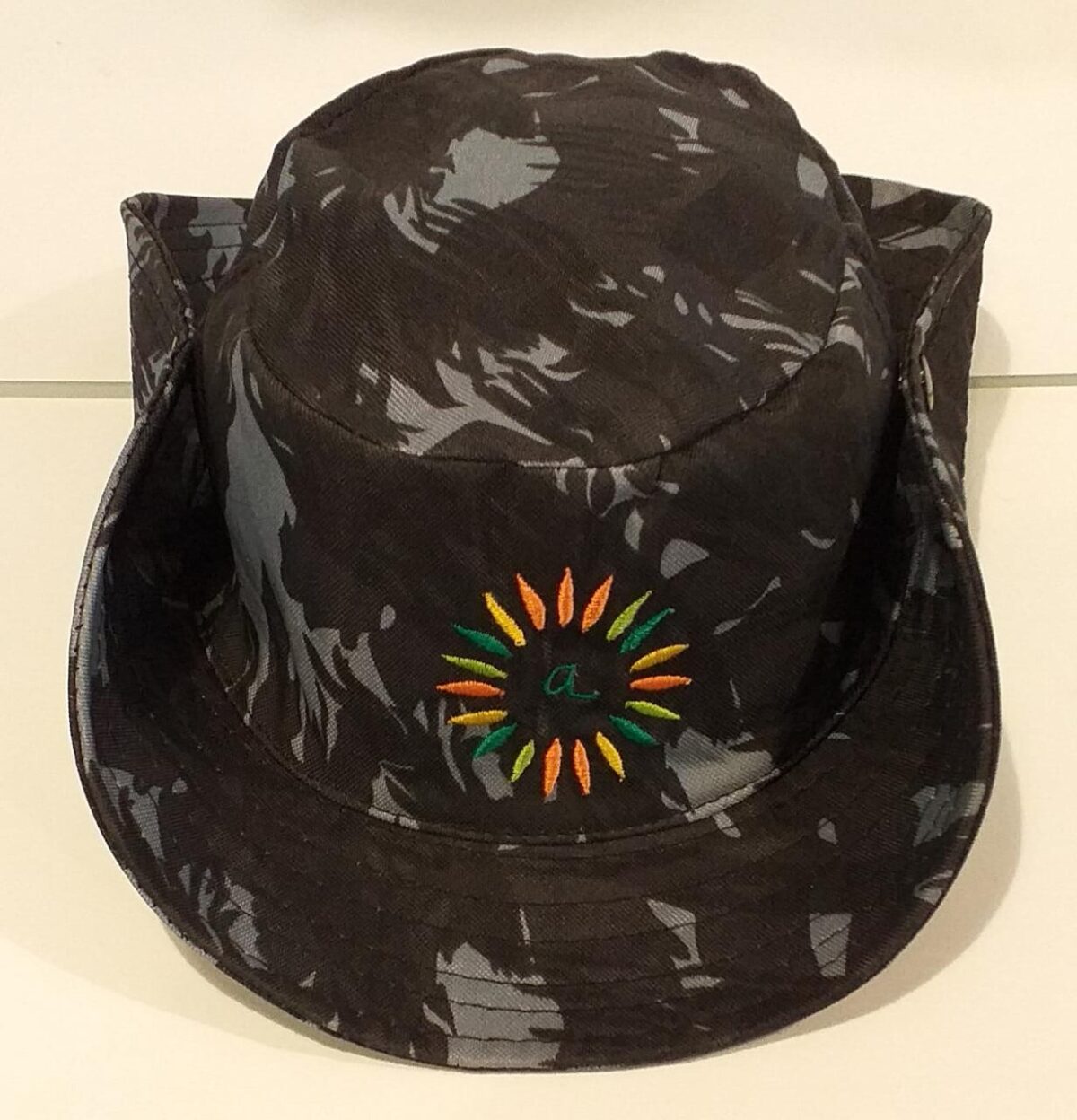 chapeu pescador infantil camuflado preto amantikir jes abotoado
